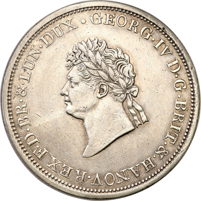 Niemcy, Hannover. Jerzy IV. (1820-1830). 2/3 talara (gulden) 1826 B